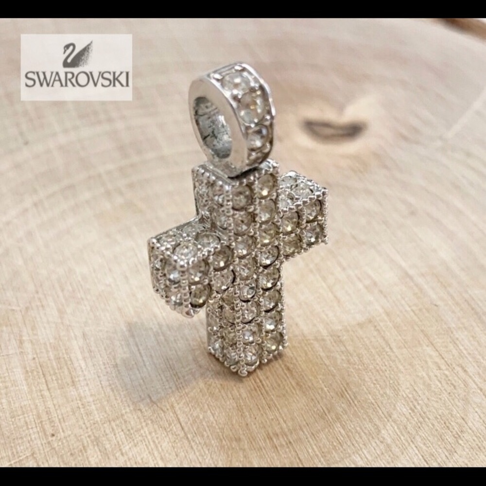 Swarovski 3D Cross Pendant